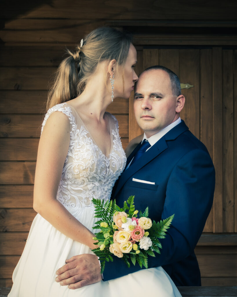 sesja ślubna na stoku chodzież